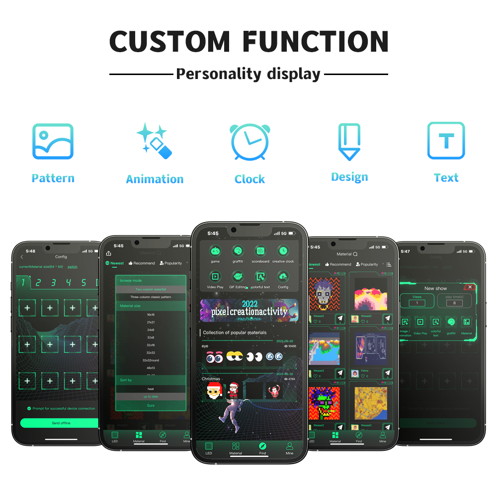 App supported LED Matrix Panel