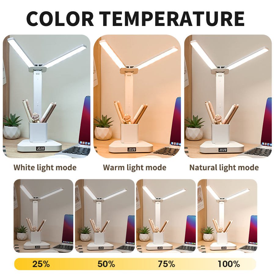 Rechargeable Study Desk Lamp multi color mode